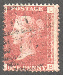 Great Britain Scott 33 Used Plate 121 - LB - Click Image to Close